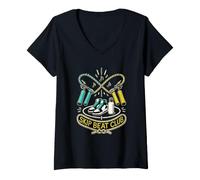Women's Skip BEAT Club Jump Rope Rhythm Training V-Neck T-Shirt