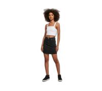 Urban Classics Women's Organic Stretch Denim Mini Skirt, Black Washed, 8