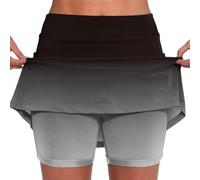 Women's Skirts, 2 in 1 Running Shorts with Pockets High Waisted Tennis Skorts Stretchy Skirts Athletic Pleated Quick Dry Tummy Control Golf Dress Athletic Running Yoga Plus Size Legging Shorts