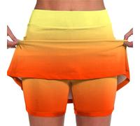 Women's Skirts Plus Size Sport Skirts High Waisted Stretchy with Pockets Tummy Control Mini Short Quick Dry Golf Yoga Running Skorts Work Sports Skorts Casual Tennis Skirt 2 in 1 Inner Legging Shorts