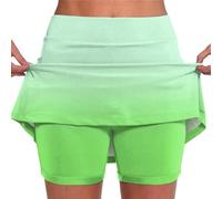 Women's Skirts Plus Size Sport Skirts High Waisted Stretchy with Pockets Tummy Control Mini Short Quick Dry Golf Yoga Running Skorts Work Sports Skorts Casual Tennis Skirt 2 in 1 Inner Legging Shorts