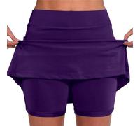 Women's Skirts Plus Size Sport Skirts High Waisted Stretchy with Pockets Tummy Control Mini Short Quick Dry Golf Yoga Running Skorts Work Sports Skorts Casual Tennis Skirt 2 in 1 Inner Legging Shorts
