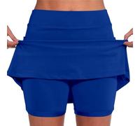 Women's Skirts Plus Size Sport Skirts High Waisted Stretchy with Pockets Tummy Control Mini Short Quick Dry Golf Yoga Running Skorts Work Sports Skorts Casual Tennis Skirt 2 in 1 Inner Legging Shorts
