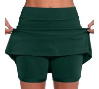 Women's Skirts Plus Size Sport Skirts High Waisted Stretchy with Pockets Tummy Control Mini Short Quick Dry Golf Yoga Running Skorts Work Sports Skorts Casual Tennis Skirt 2 in 1 Inner Legging Shorts
