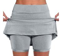 Women's Skirts Plus Size Sport Skirts High Waisted Stretchy with Pockets Tummy Control Mini Short Quick Dry Golf Yoga Running Skorts Work Sports Skorts Casual Tennis Skirt 2 in 1 Inner Legging Shorts