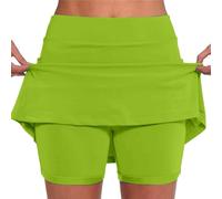Women's Skirts Plus Size Sport Skirts High Waisted Stretchy with Pockets Tummy Control Mini Short Quick Dry Golf Yoga Running Skorts Work Sports Skorts Casual Tennis Skirt 2 in 1 Inner Legging Shorts
