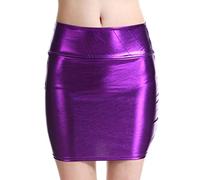 Women's Skirts, Sequin Skirt, Short Skirts for Women UK High Waist Casual Mini Bodycon Skater Sexy Metallic Summer Skirt Festival Outfit Purple
