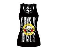 Womens Skull Shirts Cut Out Workout Yoga Running Tank Tops Sleeveless Casual Shirts Tops(Rose 017, XXL), Rose 017, XXL
