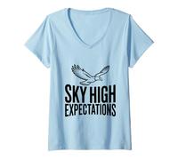 Women's Sky High Expectations Eagle V-Neck T-Shirt