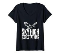 Women's Sky High Expectations Eagle V-Neck T-Shirt