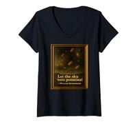 Womens Sky Rain Potatoes Merry Wives Windsor Falstaff Funny Quote V-Neck T-Shirt