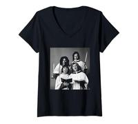 Womens Slade Noddy Holder Christmas Carol Merry Xmas Everybody V-Neck T-Shirt