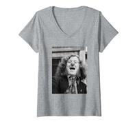 Womens Slade Noddy Holder Cum On Feel The Noise Singer 1976 V-Neck T-Shirt