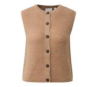 Women's Sleeveless Alpaca Blend Cardigan COMMA Marron 36