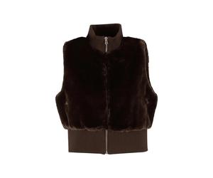 Women's sleeveless fleece Urban Classics Marron M