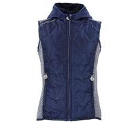 Women's sleeveless hooded down jacket Peak Mountain Bleu L