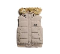Superdry Everest Faux Fur Vest Beige XS Woman