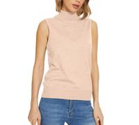 Women's Sleeveless Jumpers Turtleneck Women Autumn Sweaters Solid Colour Soft Solid Colour Black Jumpers for Women UK