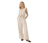 Women's sleeveless jumpsuit Artlove Alveria Beige 34
