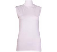 Womens Sleeveless Ladies Stretch Turtle Polo Roll Neckline Vest Plain T-Shirt Jumper Top (16-18, Cream)