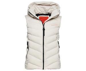 Women's sleeveless microfiber hooded down jacket Superdry Beige S