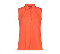 Women's sleeveless polo shirt CMP Orange 2XS