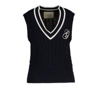Women's sleeveless sweater Gant Contrast Bleu M