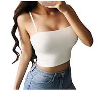Women's Sleeveless Tank Tops Summer Fashion V Neck Spaghetti Strap Casual Comfortable Stretchy Breathable for Daily Wear and Outfits