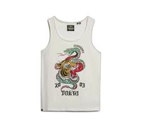 Superdry Neo Trad Tattoo Scoop Sleeveless T-shirt White S Women