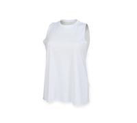 Women's sleeveless top with cut-out armholes SF Clothing Blanc 2XL