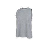 Women's sleeveless top with cut-out armholes SF Clothing Gris XS