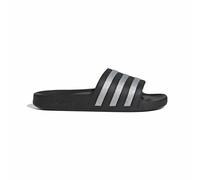 adidas Women's Adilette Aqua Slides Sandal, core black/silver met./silver met., 9 UK