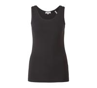 Women's Slim Fit Cotton Blend Tank Top s.Oliver Noir 40