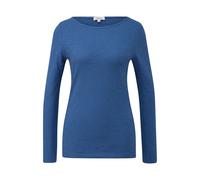 Women's Slim Fit Long Sleeve Cotton Boat Neck T-shirt s.Oliver Bleu 46