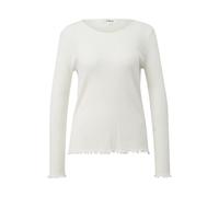 Women's Slim Fit Long Sleeve Soft Cotton Jersey T-Shirt s.Oliver Blanc 42