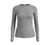 Women's Slim Fit Slightly Stretchy Long Sleeve T-Shirt s.Oliver Gris 46