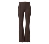 Women's Slim Fit Stretch Flared Trousers QS Marron 42