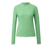 Women's Slim Fit Striped Long Sleeve T-Shirt with Curved Hem s.Oliver Vert 42