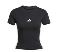 Adidas Essentials 3 Stripes Slim Baby Short Sleeve T-shirt Black XL Woman