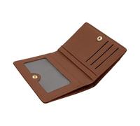 Women's Slim Wallet, Handmade PU Leather Card Holder for Women, Minimalist Pocket Wallet for Her, Elegant and Stylish Wallet for Everyday Use, Perfect for Credit Cards and Cash Storage, brown,