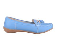Slip On Casual Leather Loafer / Deck / Boat Shoes / Sandals ABSOLUTE FOOTWEAR Blue 5