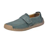 Women's Slip on Flat Loafers Retro Faux Suede Moccasins Shoes Soft Comfortable Ankle Strap Walking Flats Lightweight Non Slip Casual Footwear Fashion Driving Loafer Shoes (Blackish Green, 10)