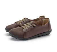 Women's Slip on Loafers, Casual Boat Shoes Sneakers, Soft Bottom Comfort Walking Flats,uk8.5,Brown