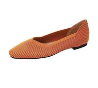 Women's Slip-On Loafers Square Toe Knit Mesh Flats for Office and Travel | Fine knit mesh upper, square toe, slip-on fit, low-profile flat sole, office work, commuting, travel, walking, daily wear