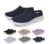 Women's Slip-On Mesh Walking Shoes Summer Breathable Closed Toe Slippers Lightweight Arch Support Mule Sneakers for Indoor Outdoor Beach Yoga Multiple Colors
