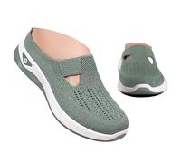 Women's Slip-On Platform Loafers House Slippers Garden Clogs Flat Breathable Non-Slip Athletic Outdoor Sport Shoes Lightweight Extra Wide Fit Casual Trainers Sneaker Ladies Wide Fitting Trainers