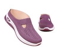 Women's Slip-On Platform Loafers House Slippers Garden Clogs Flat Breathable Non-Slip Athletic Outdoor Sport Shoes Lightweight Extra Wide Fit Casual Trainers Sneaker Ladies Wide Fitting Trainers