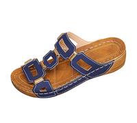 Womens Slip On Sandals Backless Low Wedge Open Toe Mules,Casual Slides Women,Metal Accent Slides,Breathable Cut Out Strap Slide,Non Slip Solid Colour Sandals,Daily Indoor & Outdoor Wear