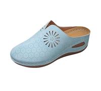Womens Slip On Sandals Backless Wide Fit Arch Support Sandals For Women Lightweight Comfortable Sliders Versatile Stylish Sliders Breathable Casual Slides Outdoor Pressure-Relieving Shoes