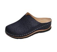 Womens Slip On Sandals Backless Wide Fit Arch Support Sandals For Women Lightweight Comfortable Sliders Versatile Stylish Sliders Breathable Casual Slides Outdoor Pressure-Relieving Shoes